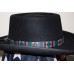 7/8" HAND MADE LEATHER & AZTEC MEXICAN / STYLE RIBBON HIGH QUALITY HAT BAND   eb-48274633